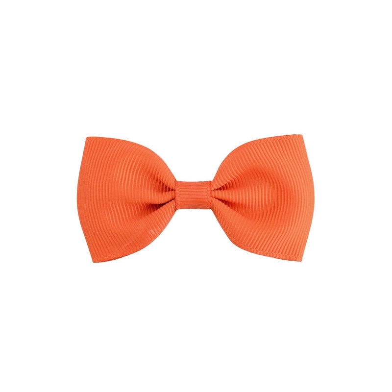 Solid Color Children’s Bow European Version Cute Hairpin Baby Hair Accessories Flat Head Bow Tie 643