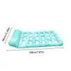 Inflatable Pool Float Lounger with Headrest PVC Air Mattress for Lake Beach
