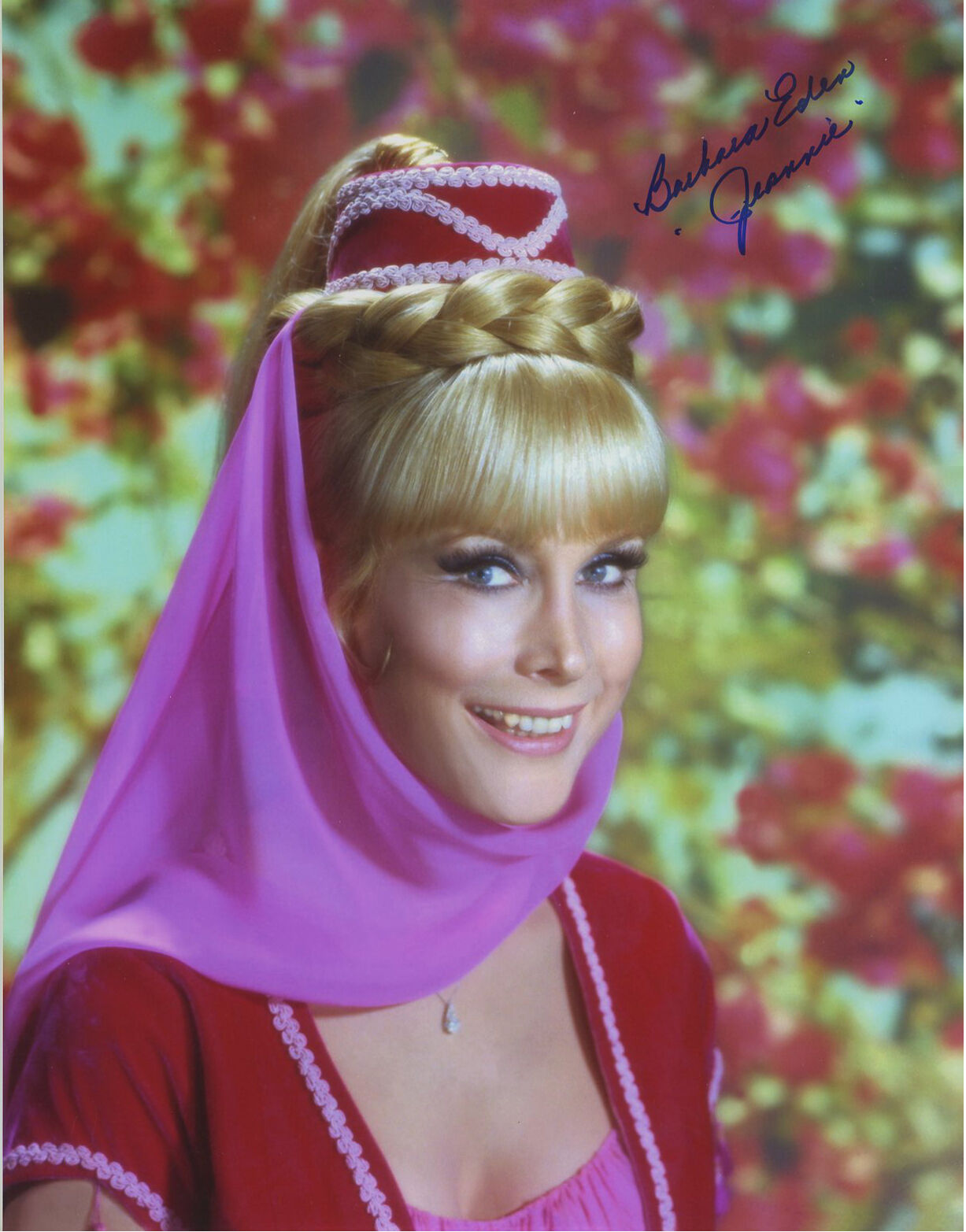 BARBARA EDEN Signed Autographed I DREAM OF JEANNIE 11x14 Photo Poster painting