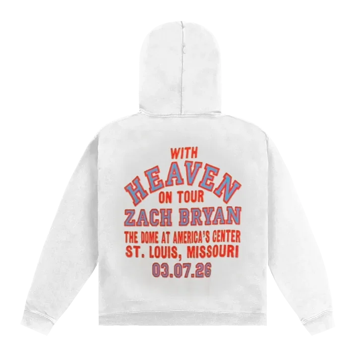 Zach Bryan With Heaven On Tour St Louis 2026 Hoodie