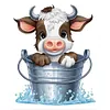Bucket Cow-Paint By Numbers Acrylic Painting 40*50CM