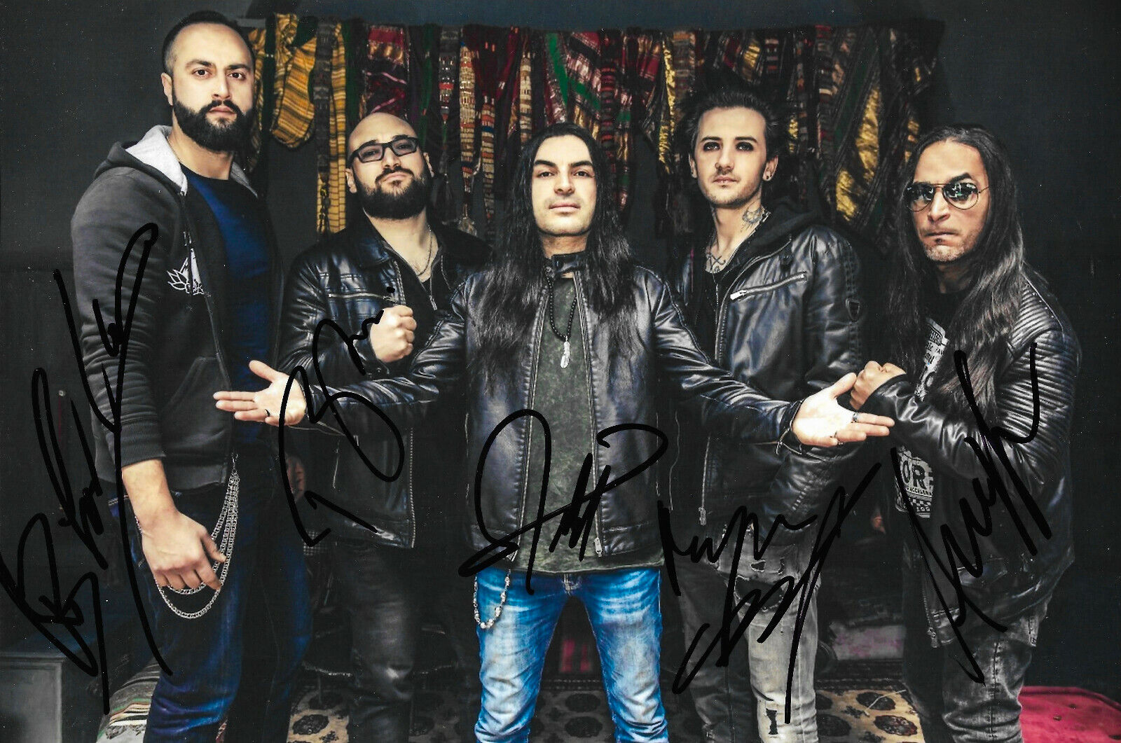 Myrath Band signed 8x12 inch Photo Poster painting autographs