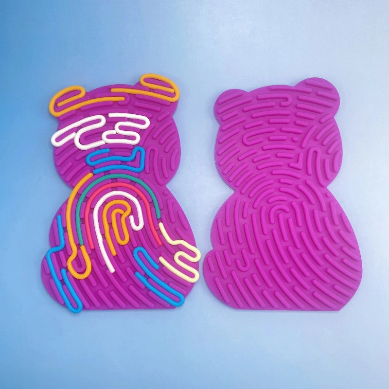 Creative Silicone Sensory Activity Board Children’s Educational Toys Food Grade BPA-free Twist Decompression Artifact