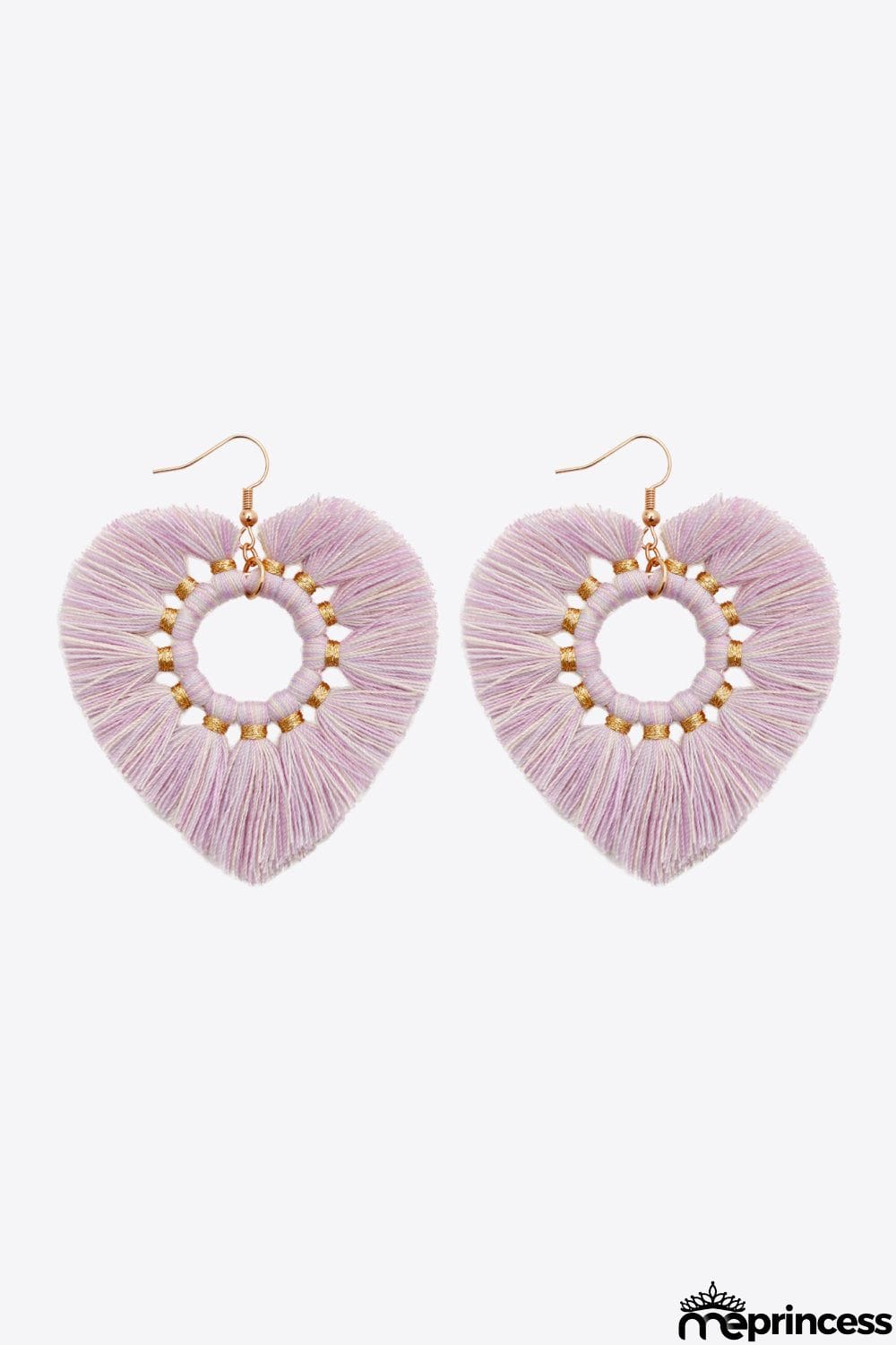 Random 4-Pair Fringe Heart Dangle Earrings