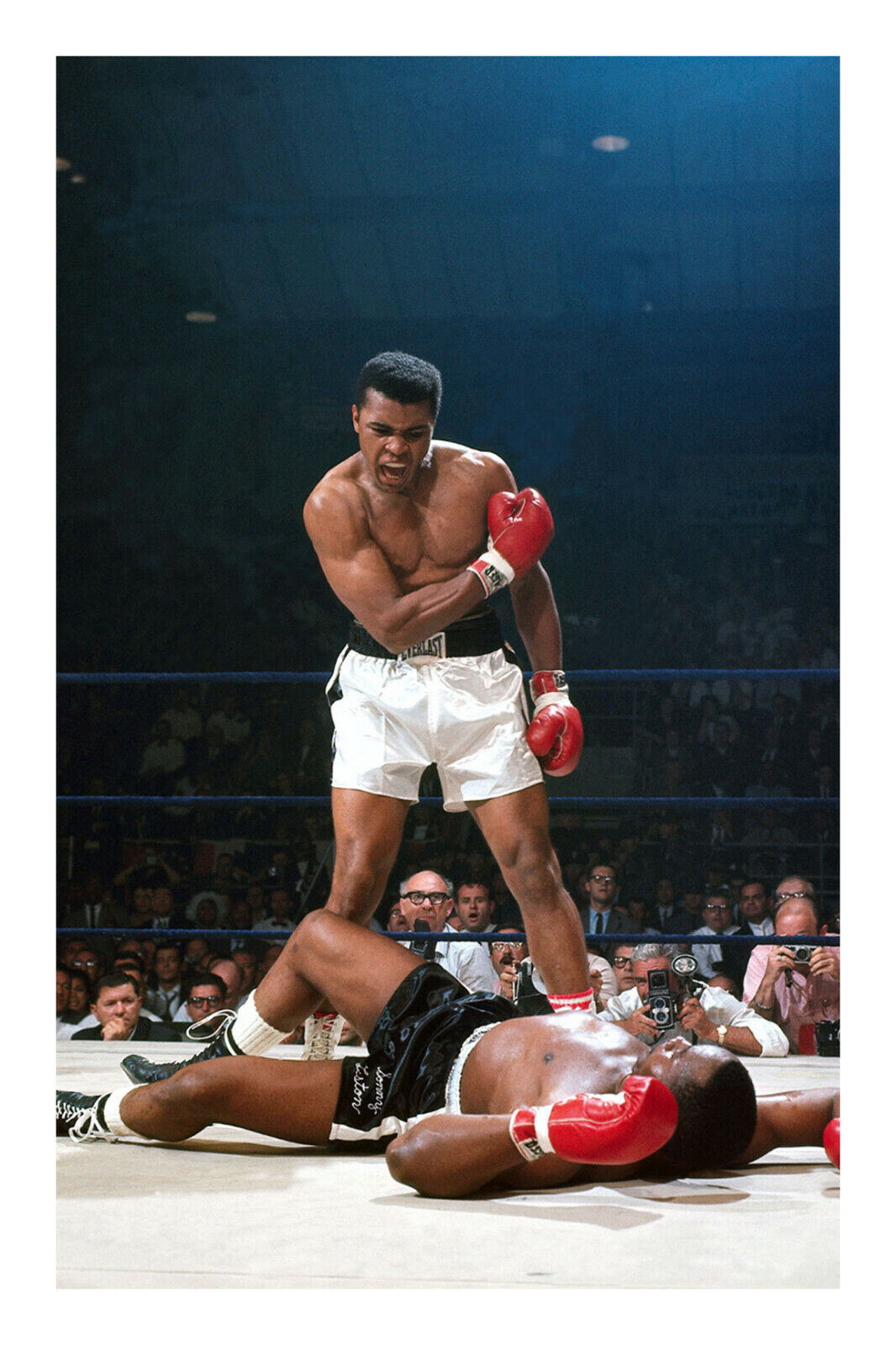 Muhammad Ali A4 Photo Poster painting Print Sonny Liston Boxing
