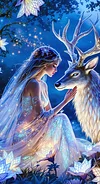 Luxury AB Velvet Diamond Painting Kit - Beauty and Deer