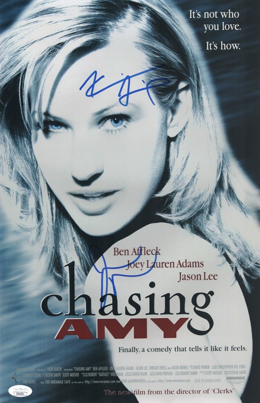 KEVIN SMITH & JASON MEWES Signed CHASING AMY 11x17 Photo Poster painting Autograph JSA COA Cert