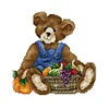 Teddy Bear-14CT Stamped Cross Stitch Kit(21*21cm)