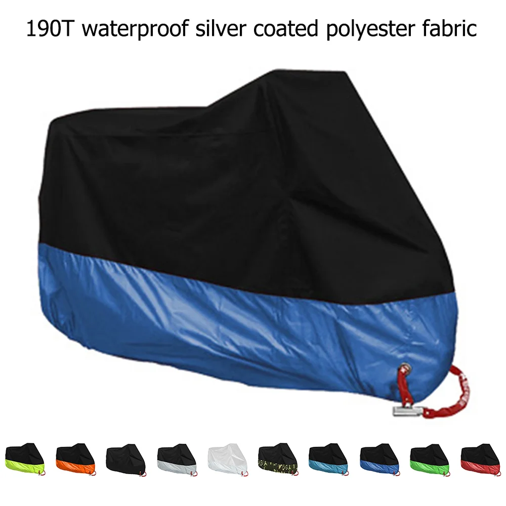 Motorcycle Rain Cover Universal Uv Protector Waterproof Dustproof
