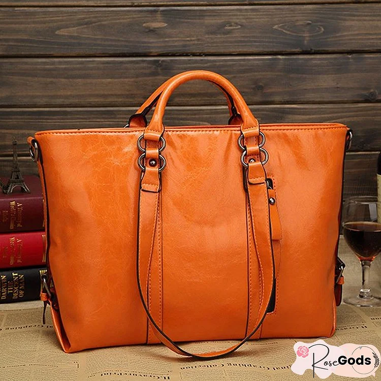 Women High Capacity Stylish Pu Leather Messenger Bag Socialite Handbag