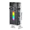 Rechargeable EDC Flashlight 1100 Lumens Torch Portable Flat Pocket Flashlight