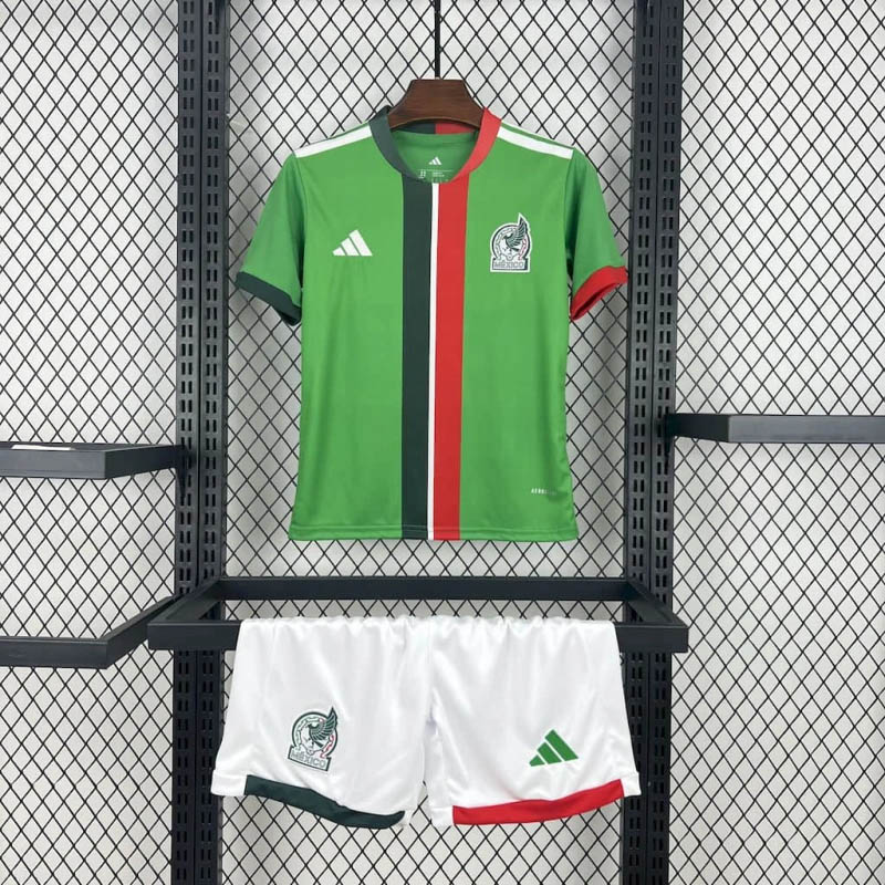 2025-2026 KIDS Mexico Home Football Shirt 1:1 Thai Quality- Maxi Kit