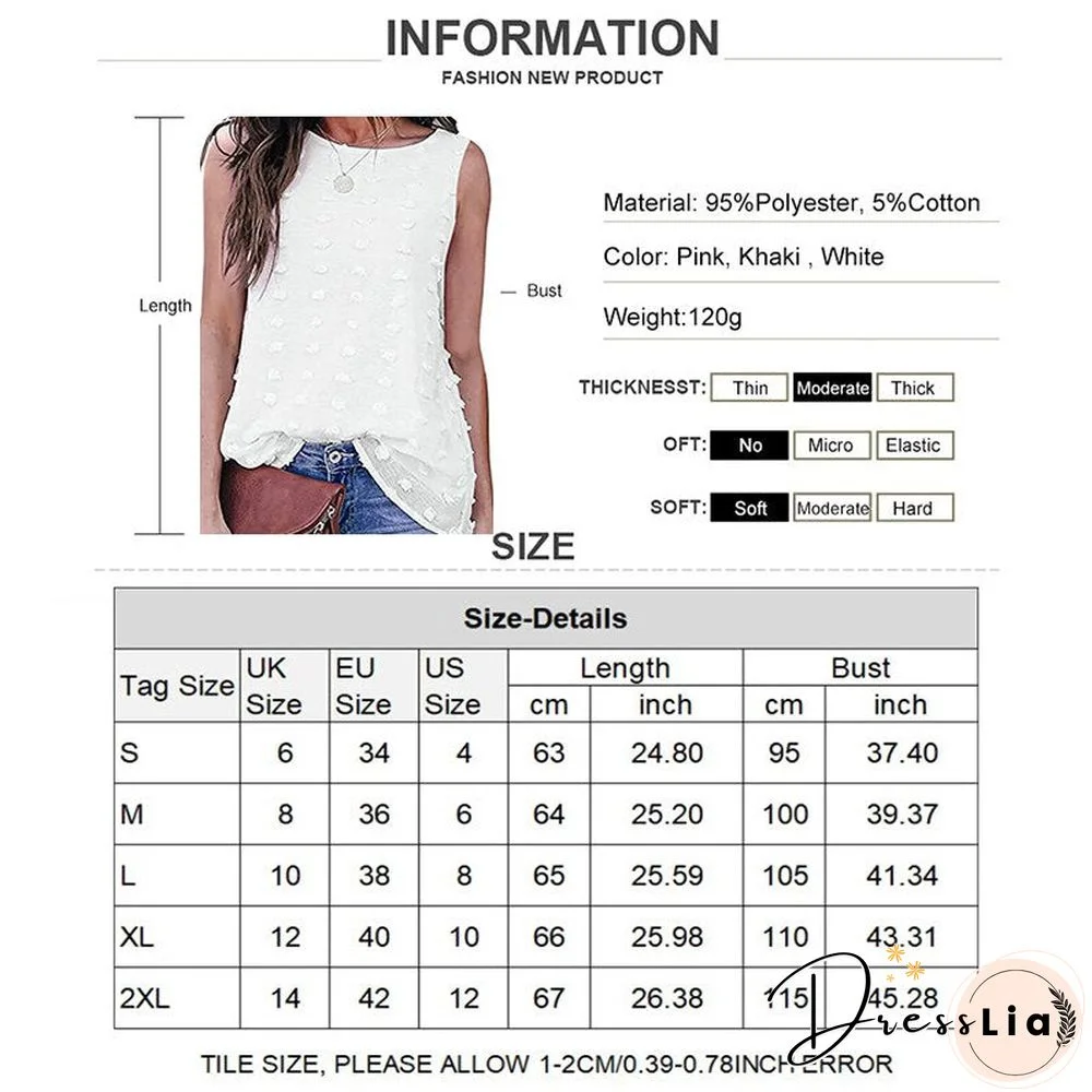 Fashion Women Elegant Sleeveless Shirt Top Vest Female Summer Vest Shirt Ladies Elegant Sexy Chiffon Blouses Camiseta Mujer D30
