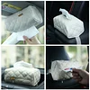 Car Used Soft PU Leather Tissue Holder Bag Storage Box