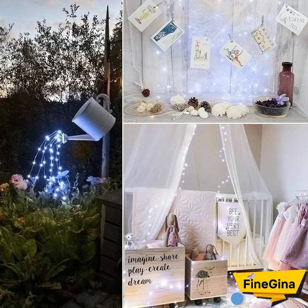 300/200/100/50/10 LEDs Waterproof Solar String Lights, Fairy Copper Wire String Lights for Christmas, Patio, Lawn, Garden, Wedding, Party and Holiday