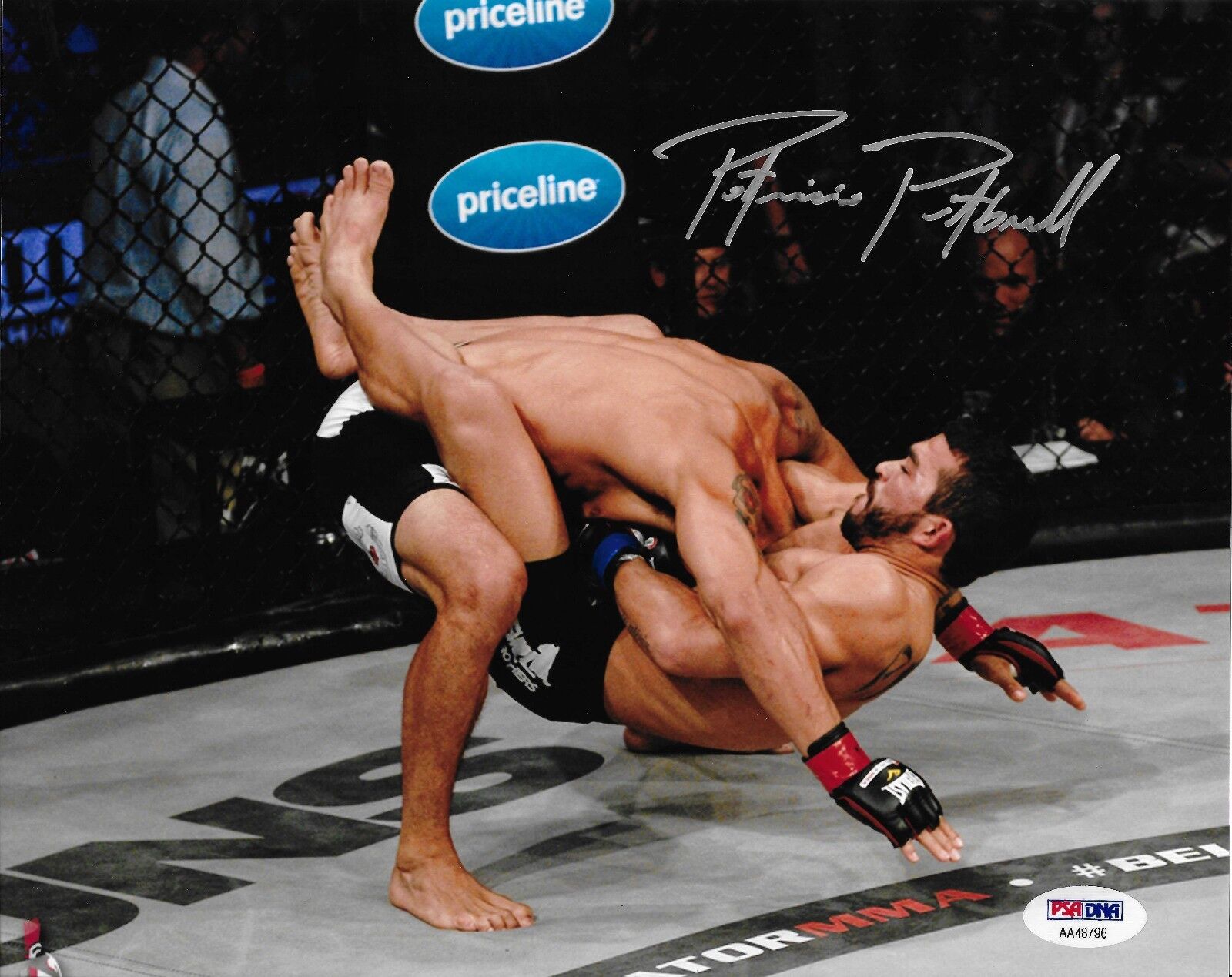 Patricio Pitbull Freire Signed Bellator MMA 8x10 Photo Poster painting PSA/DNA COA World Champ 1