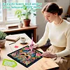 Diamond Painting-DIY Special Shaped Drill Rose Surrounded Mandala Owl with Frame(29x29cm)