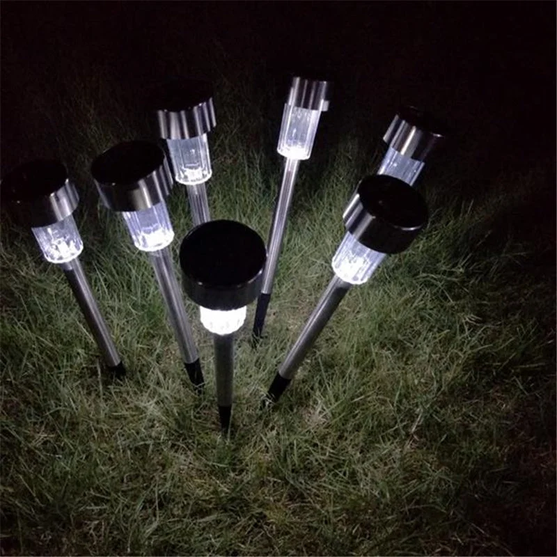 Solar Lights For garden Solar Lights Outdoor, 10Pack Stainless Steel Outdoor Solar Lights - Waterproof, LED Landscape Lighting Solar Powered Outdoor Lights