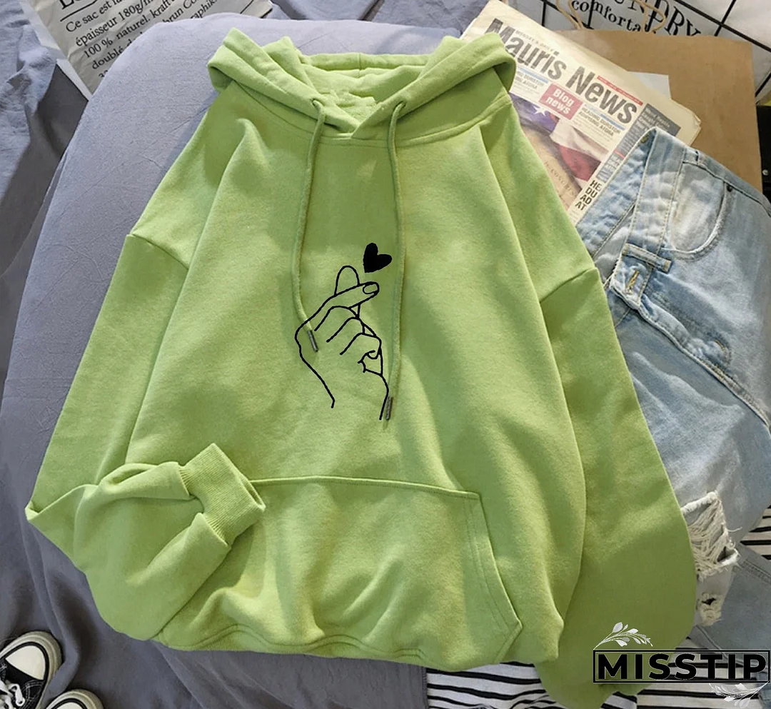 Unique Fleece-lined Hoodie Unisex Wear Loose Sweaters
