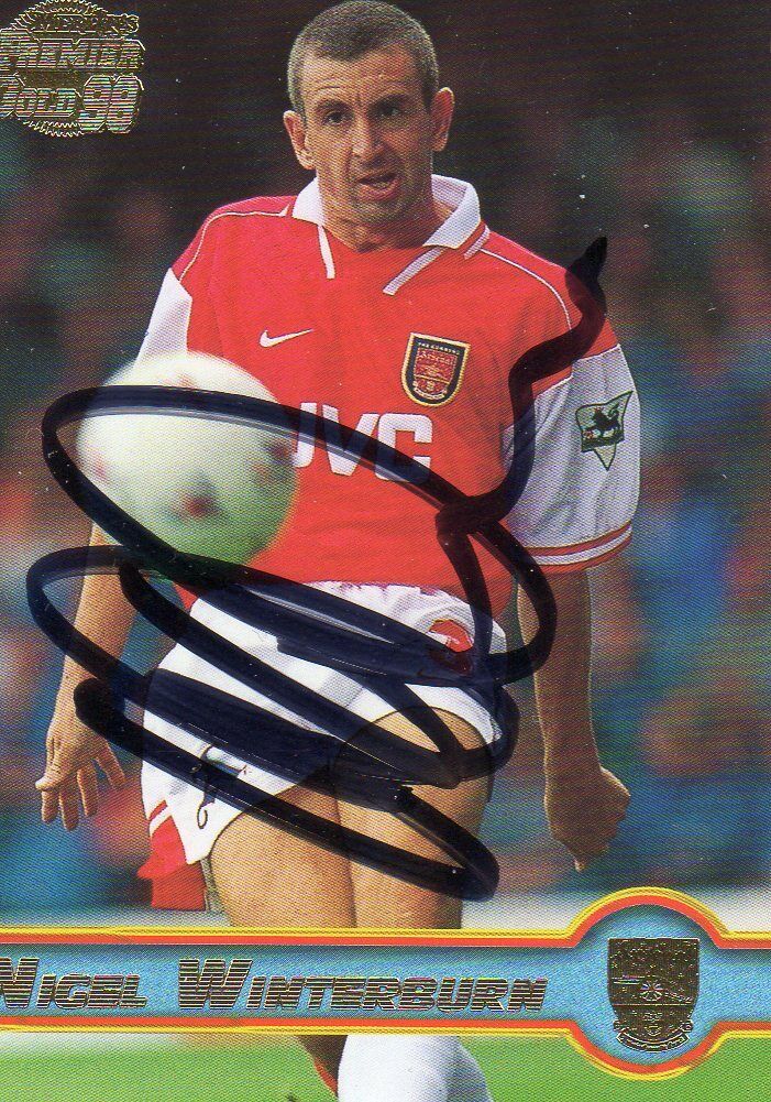 NIGEL WINTERBURN AUTOGRAPH, ARSENAL FOOTBALL CLUB