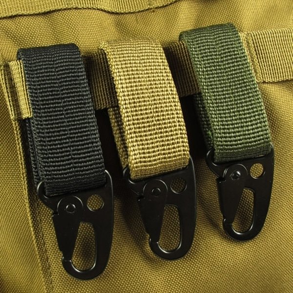 Outdoor tactical nylon multifunctional carabiner belt keychain / [viawink] /