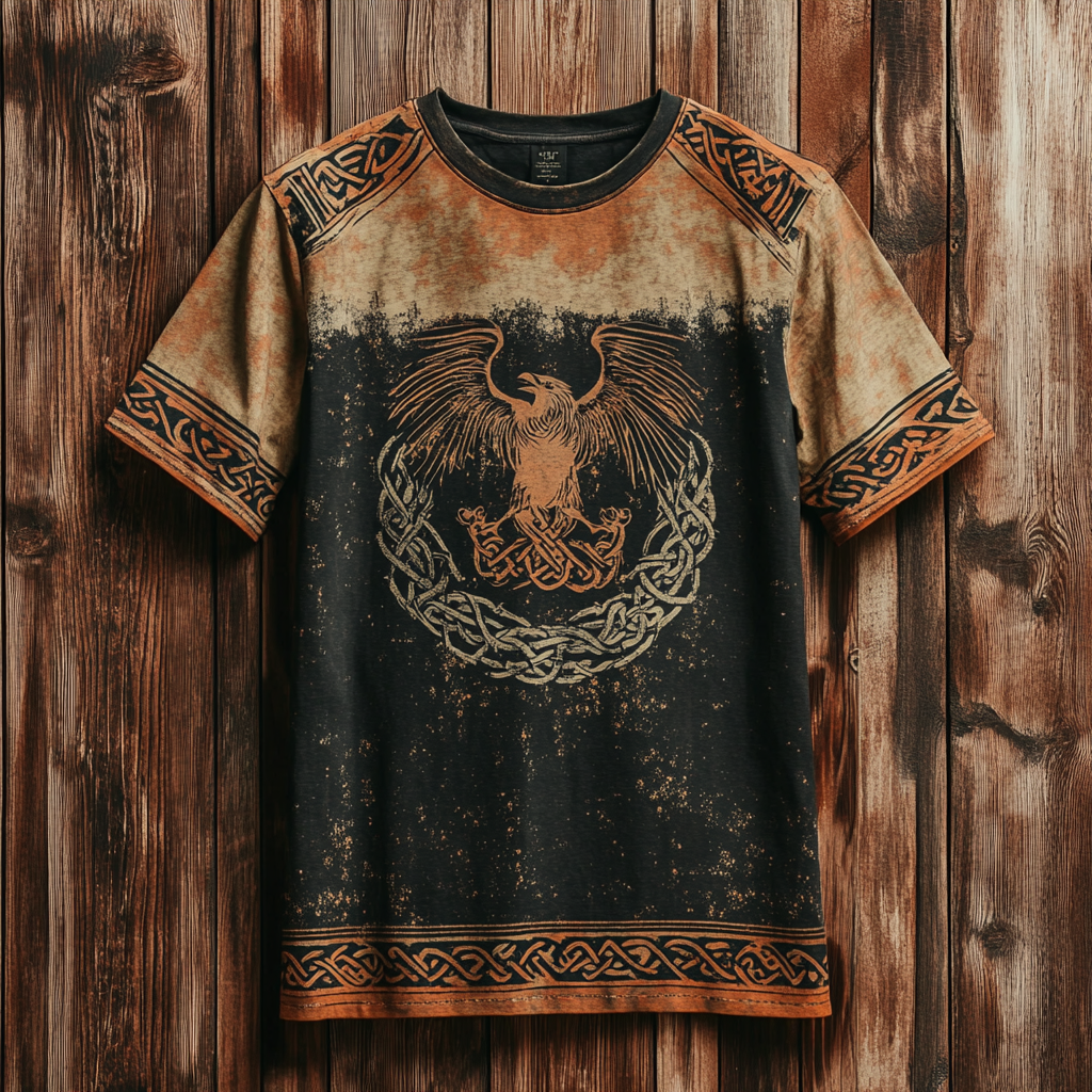 Men's Viking Knot Eagle Totem Vintage T-Shirt / Rvogue / Rvogue