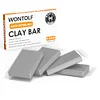 Wontolf Midium Car Clay Bars Auto Detailing 4 Pcs Premium Grade Magic Clay Bar Kit Car Detailing Kit with Washing and Adsorption Capacity for Car Detailing Car Wash Clean 4x100g