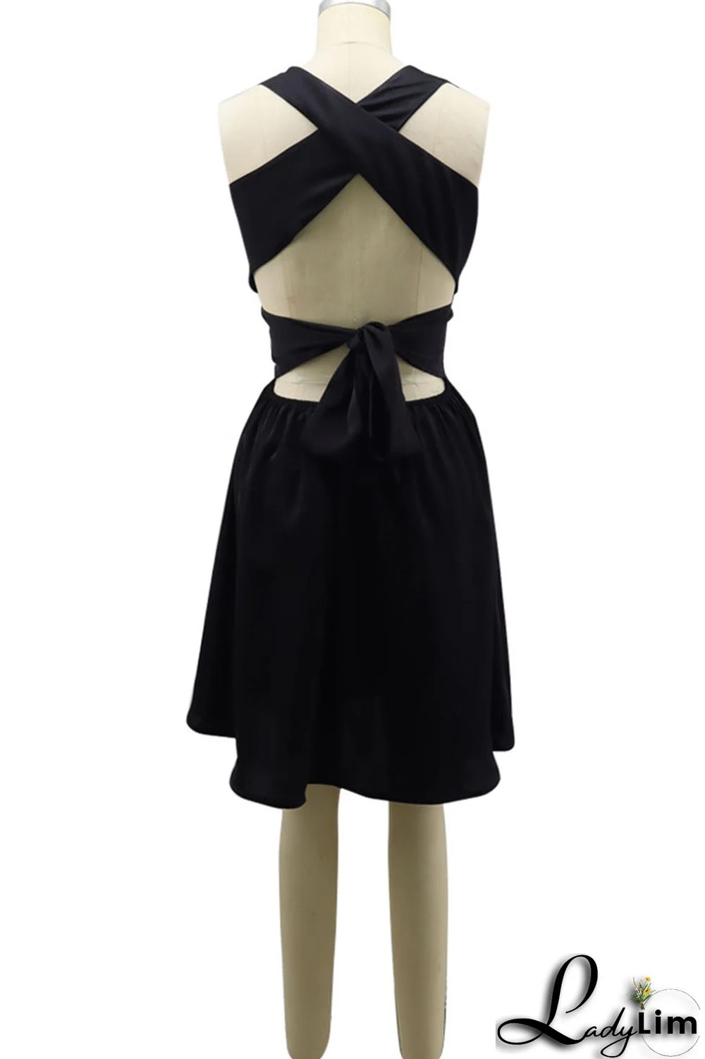 Brown Sexy Solid Bandage Patchwork Fold Spaghetti Strap A Line Dresses