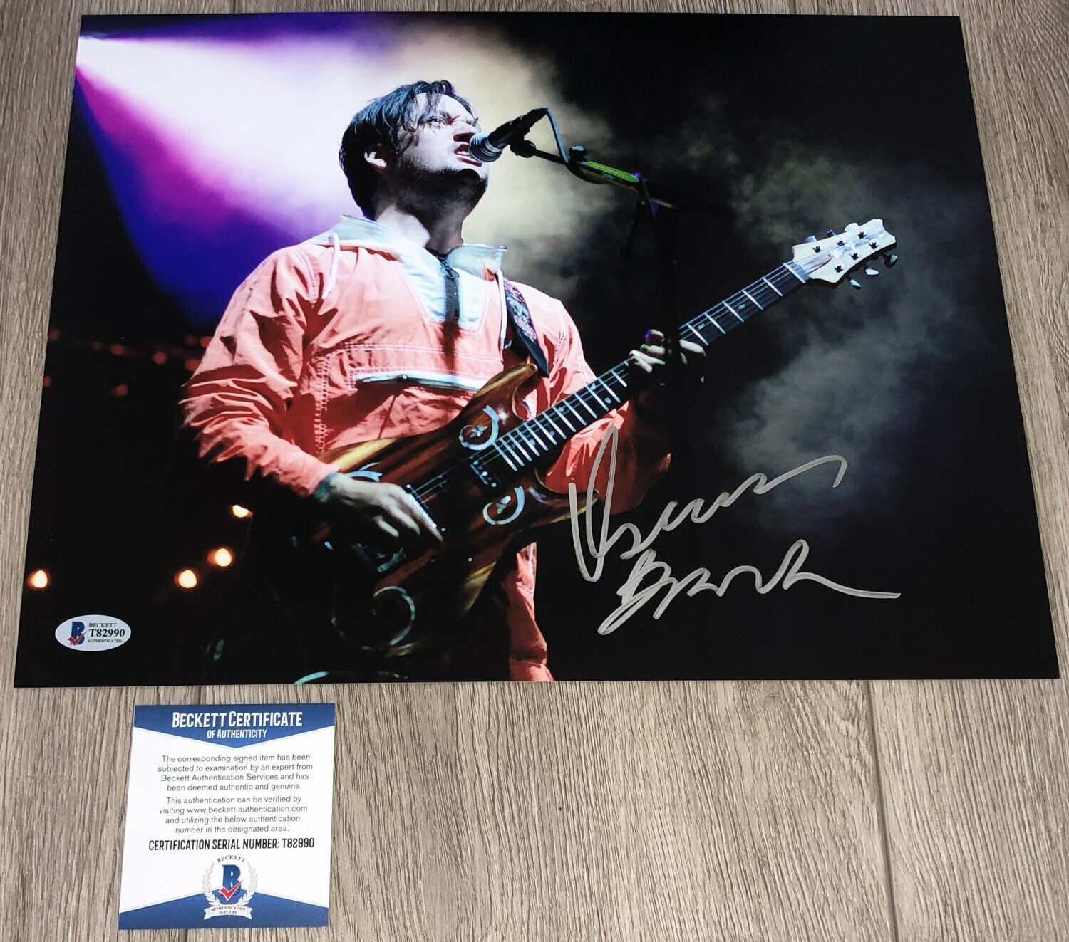 ISAAC BROCK SIGNED MODEST MOUSE CONCERT 11x14 Photo Poster painting B w/PROOF & BECKETT BAS COA