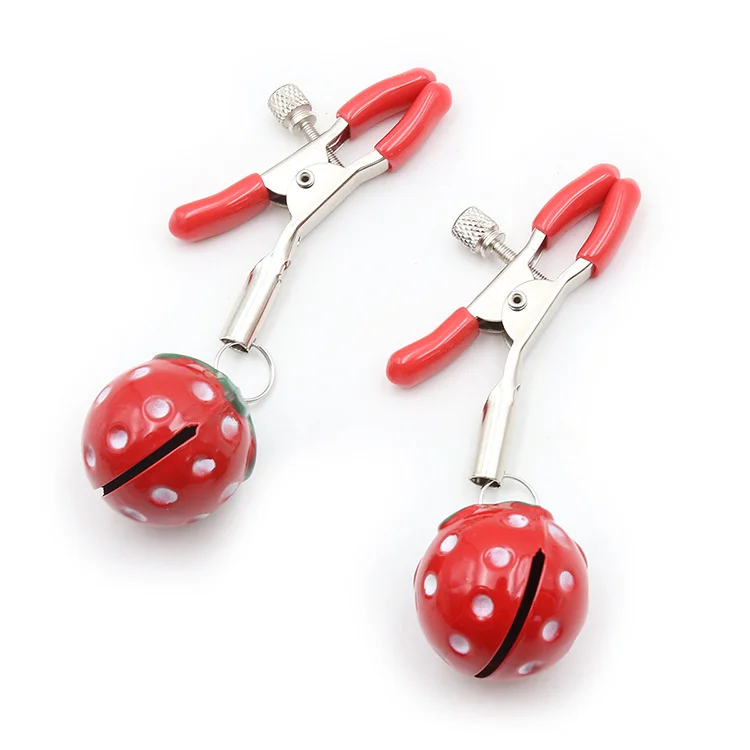 Strawberry Bell Cute Nipple Clip Sex Toy Sex Toy