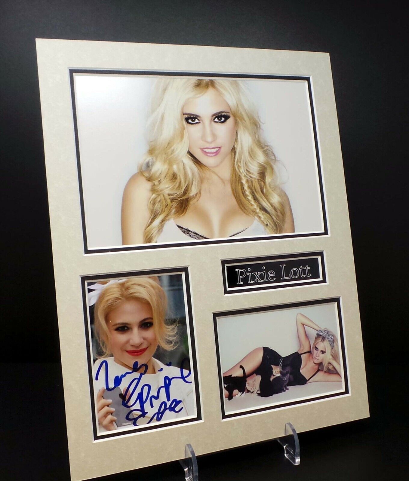 Pixie LOTT Signed Mounted Photo Poster painting Display AFTAL RD COA All About Tonight Singer