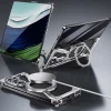 Applicable To Samsung Zfold 6/5 Generation Folding Metal Magnetic Rotation Stand Anti-fall Phone Case