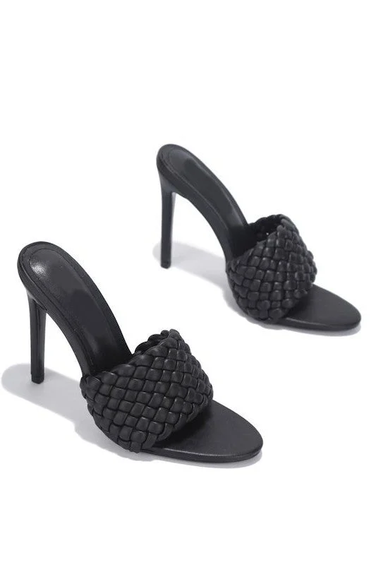 Woven Heeled Sandal
