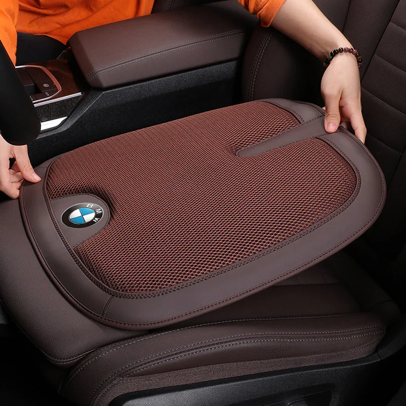 ✨Spring Sale✨Summer Comfortable Leather Ice Silk Mosaic Car Seat Cushion