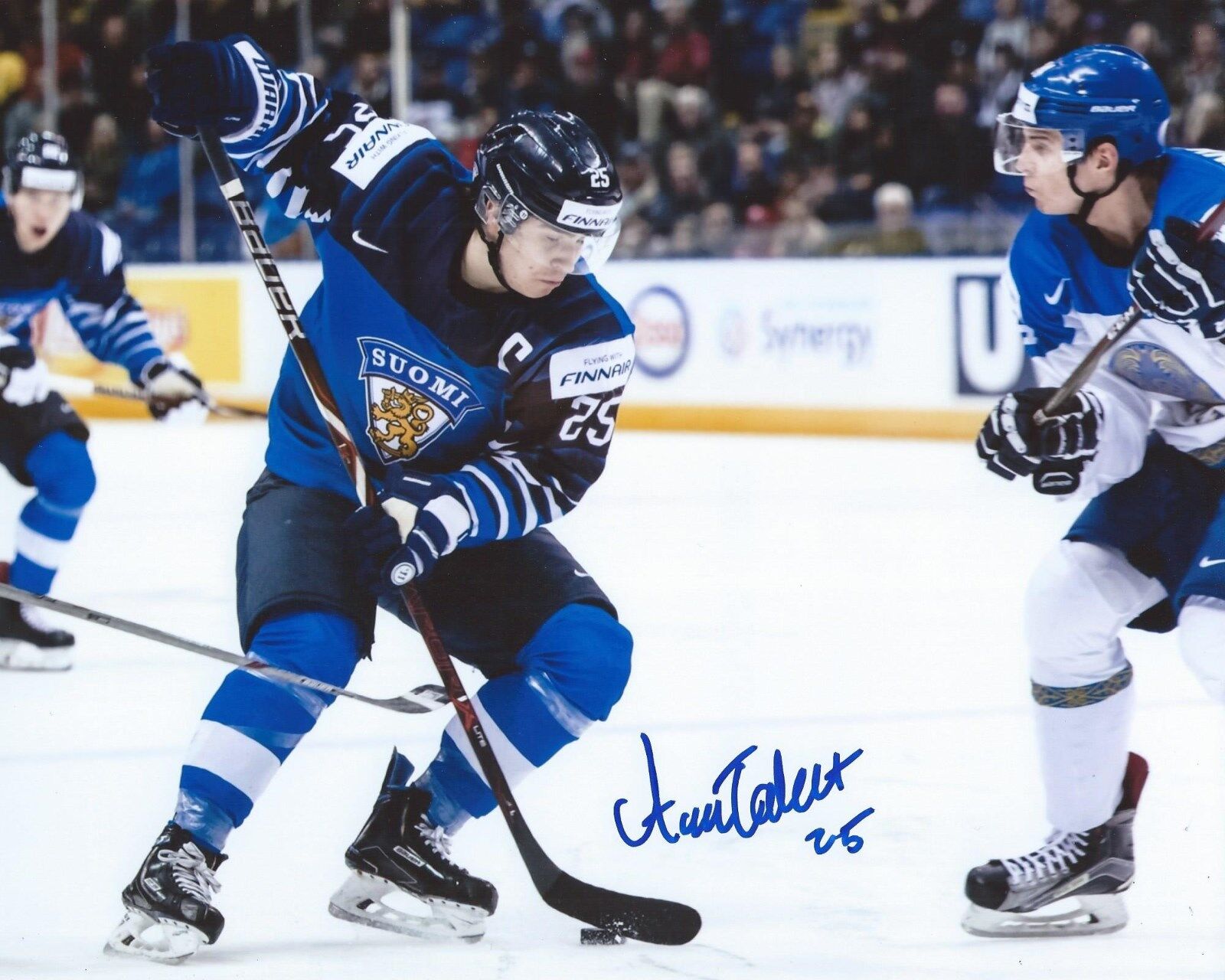 Aarne Talvitie Signed 8x10 Photo Poster painting Team Finland World Juniors Autographed COA