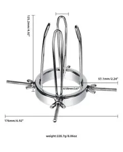 pornhint Pornhint Metal Spreader Dilator Expander Plug Extreme Speculum&pound;&Acirc; Chastity Device forCouple