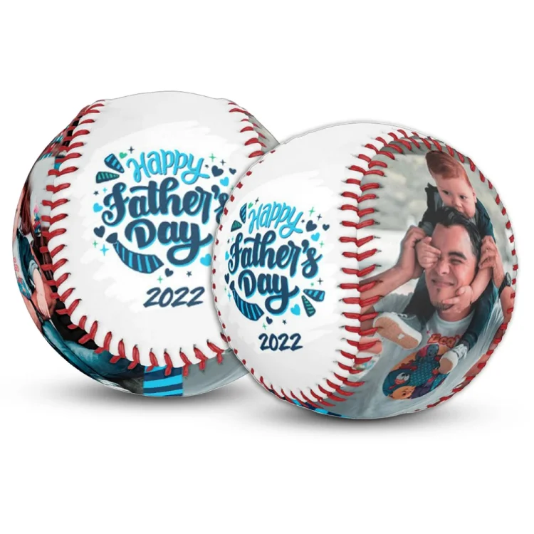 Father's Day Design Custom Photo Baseball