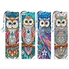 4Pcs DIY Diamond Bookmark Art Projects Irregular Shaped Diamonds Diamond Painting Art Bookmarks for DIY Making Beginners Adult Art Craft Supplies