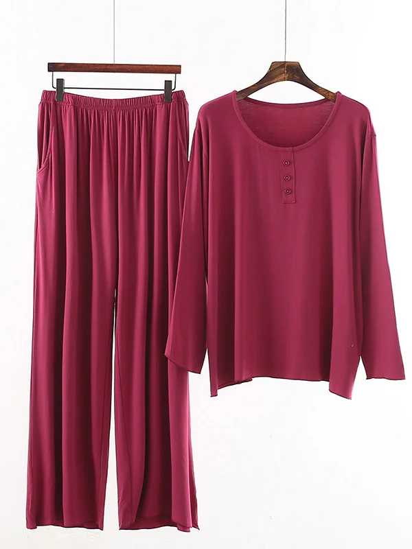 Comfortable Long Sleeve T-Shirt&Pants Pajama Set