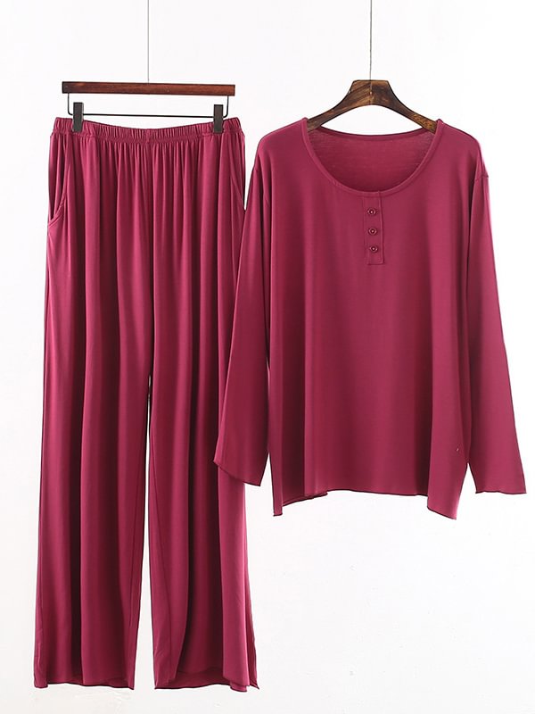 Comfortable Long Sleeve T-Shirt&Pants Pajama Set