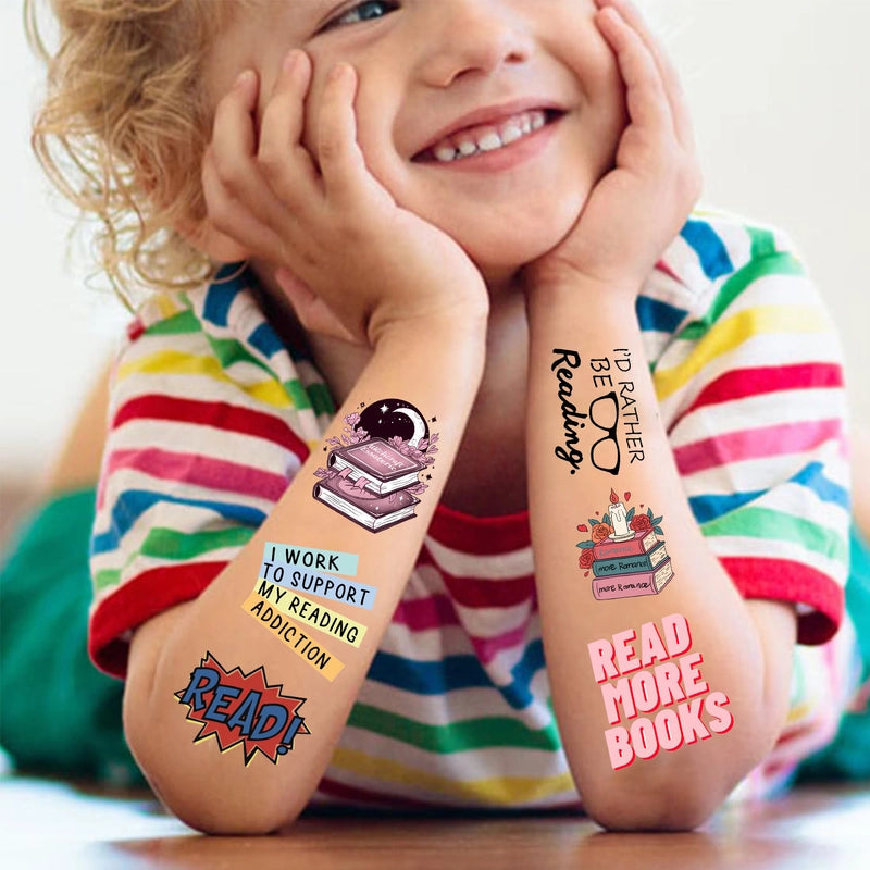 Book Letter Paper Tattoos & Body Art 1 Set