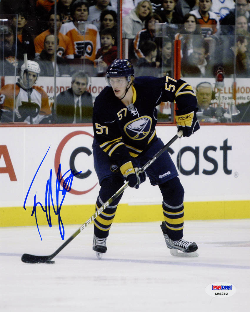 Tyler Myers SIGNED 8x10 Photo Poster painting Buffalo Sabres PSA/DNA AUTOGRAPHED