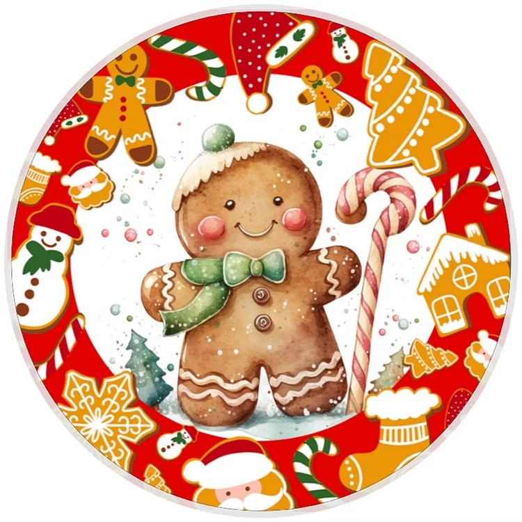 Christmas Cookies 40*40CM (Canvas) Full Round Drill Diamond Painting gbfke