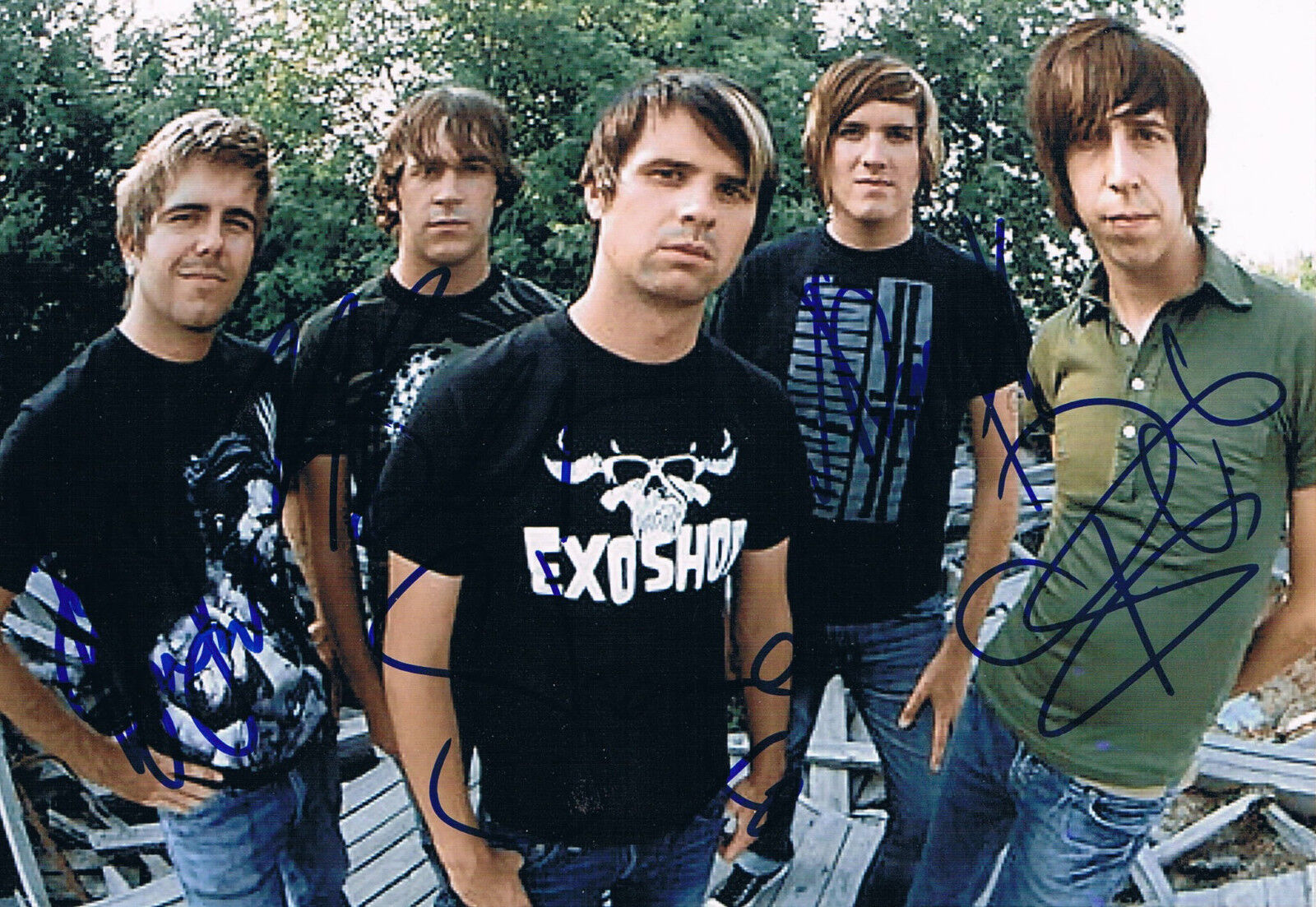 Silverstein genuine autographs signed 5x7