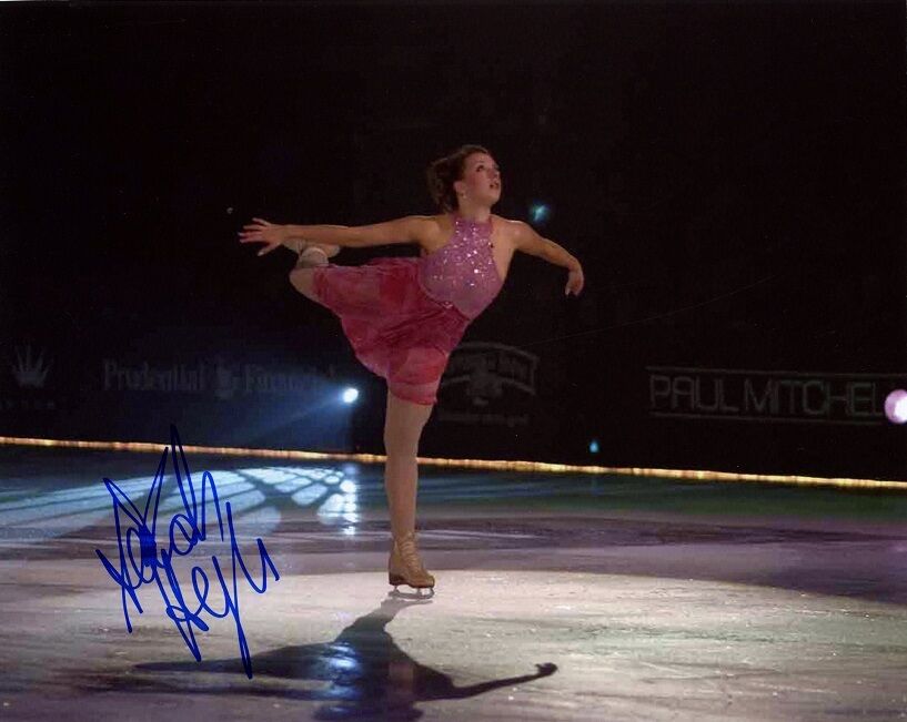 Olympic Gold Medal Figure Skater SARAH HUGHES In-person Signed Photo Poster painting