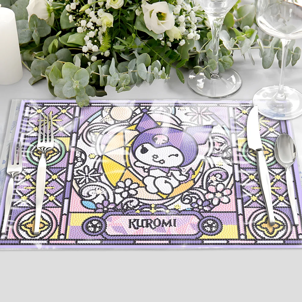 DIY Kuromi Diamond Painting Placemat Diamond Crafts Projects for Kids Adults
