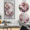 Flower Cat-Partial Special Shaped Diamond Painting 40*70CM (Big Size)