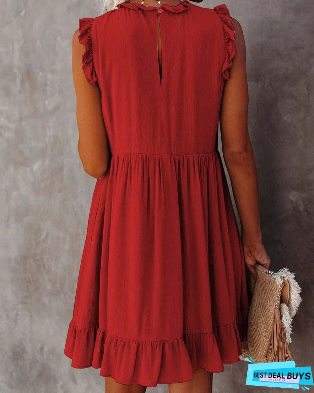 Summer Women's New Dress Ruffled Waist