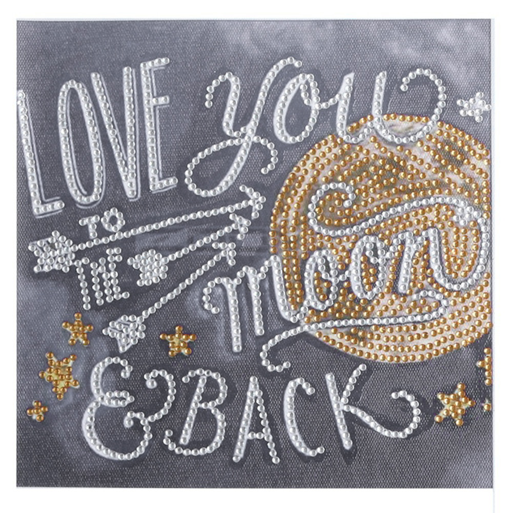 LOVE YOU 25x25cm(canvas) beautiful special shaped drill diamond painting