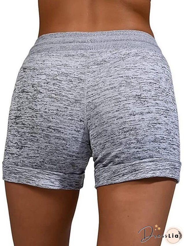 Women's Shorts Cotton Blend Black Red Burgundy Fashion Casual Daily Side Pockets Short Comfort Solid Colored S M L XL 2XL